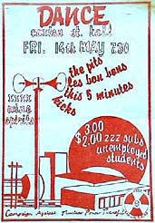 Poster for Campaign Against Nuclear Power Benefit, Brisbane 14 May 1982